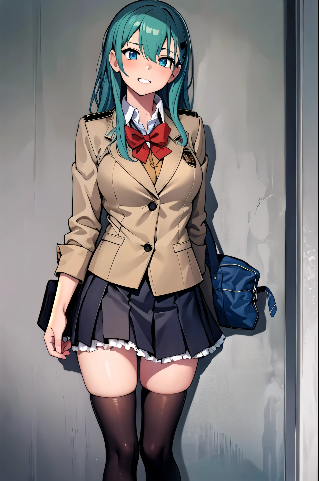 masterpiece,  top quality, 1 girl,Suzuya_  fleet collection , masterpiece,  top quality,  high definition , 1 girl, blazer uniform, miniskirt