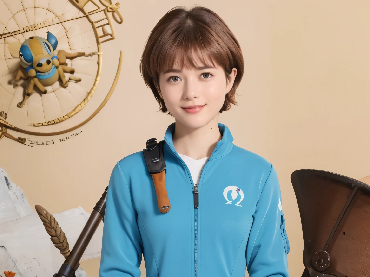 338 (20-year-old female, short hair), ( high image quality), (smile), ((Nausicaa coolsuit)), ( Nausicaa's view of the world)