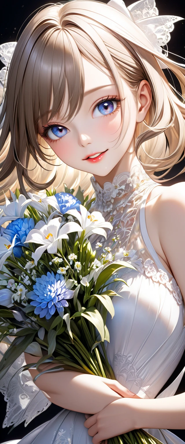 8K,high res,Skin details, Beautiful facial features, Exquisite makeup, Exquisite eyes, Eye detail,smile