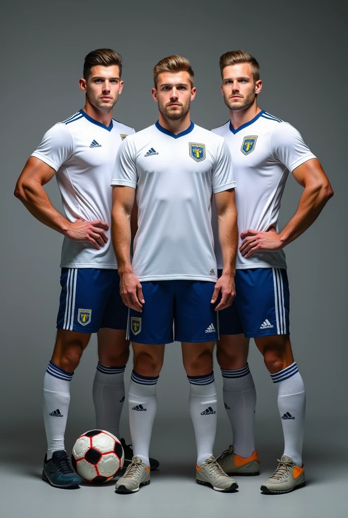 full body view, two Teen european white boys with clean shaved undercut haircuts, crying in a cage, wearing soccer jerseys, soccer shorts, in their white filthy soccer socks, no shoes, in a huge dark room looking like an abandoned garage, showing off their filthy white socks, shoeless