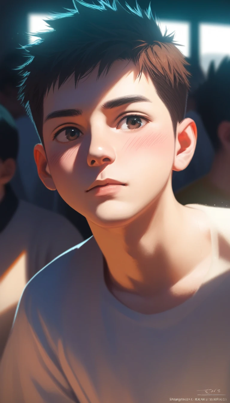 a handsome cute kiid little young boy 5yr,SHOTA,delicious expression,blush,messy short hair,brown hair,from front,in public,shota face,naked,fullbody,hd,4k,8k,dynamics lighting,perfect lighting,realistic,16k,hd lighting,realistic lighting,perfect shadows,realistic shadows,super realistic,hyper realistic,perfect face