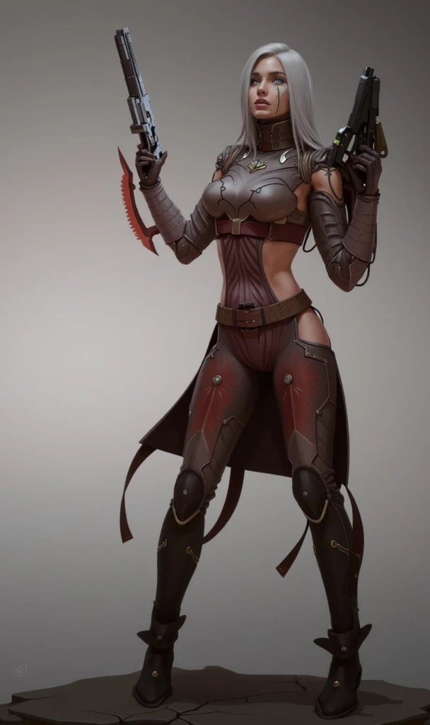 8k ((short body:1.5))((full body view))((view from below:1.5)),(large eyes:1.3), (long hair:1.4), defined cheekbones, (((dwarf female:1.5))), ((the pit style:1.4))((medieval armor:1.6)) ((rusty shoulder armor:1.4))detailed face:1.5), pale skin,(puffy lips:1.5) (pale skin:1.6) ((sexy pose)),(slender:1.6), ((gigantic breasts:1.5)), )highly detailed, majestic, digital photography, art by artgerm and ruan jia and greg rutkowski, ((blonde:1.2)), (masterpiece),((wide shoulders:1.5)) sidelighting, intricate details, (((black and brown color palette))), short height, ((black legs:1.4))((black torso:1.4))((slendered abs:1.2))