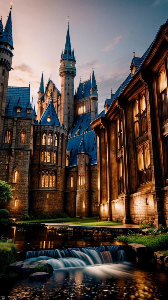 a beautiful detailed portrait of Hermione, a young woman wearing a latex Hogwarts school uniform, holding an open book, standing in the courtyard of a medieval castle, dramatic lighting, intricate details, photorealistic, 8k, highly detailed, (best quality,4k,8k,highres,masterpiece:1.2),ultra-detailed,(realistic,photorealistic,photo-realistic:1.37),HDR,UHD,studio lighting,ultra-fine painting,sharp focus,physically-based rendering,extreme detail description,professional,vivid colors,bokeh,fantasy,magic,medieval,cinematic