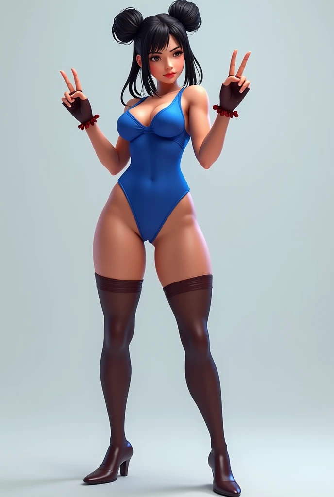 flirty. (full body:1.4), Beautiful 18 yo woman of Scottish descent. Brunette, blue eyes, sexy figure, natural breasts, perfect ass, (bob cut),(bangs), Eyeglasses, choker, high heels, smile
