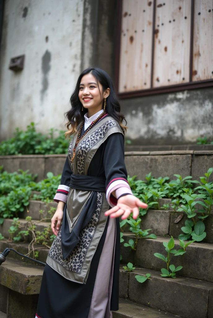 (8k, RAW photo, best quality, masterpiece:1.2), (realistic, photo-realistic:1.37),<lora:dingzhenlora_v1:0.8>, best quality, ultra high res, (photorealistic:1.4), 1 man, tibetan clothes, grin, closeup of face, (black pantyhose:1), (aegyo sal:1), (light brown short ponytail:1.2), ((puffy eyes)), looking at viewer, smiling, cute, full body, streets, outdoors,(Kpop idol),cute, morning, professional lighting, photon mapping, radiosity, physically-based rendering,