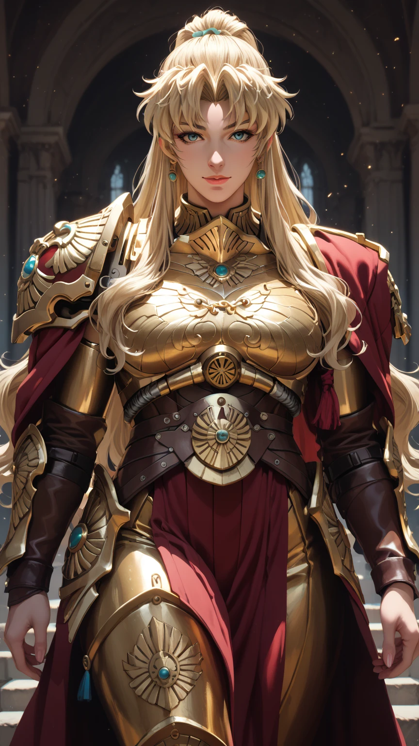 Balalaika, Female Adeptus custodes, Golden armor