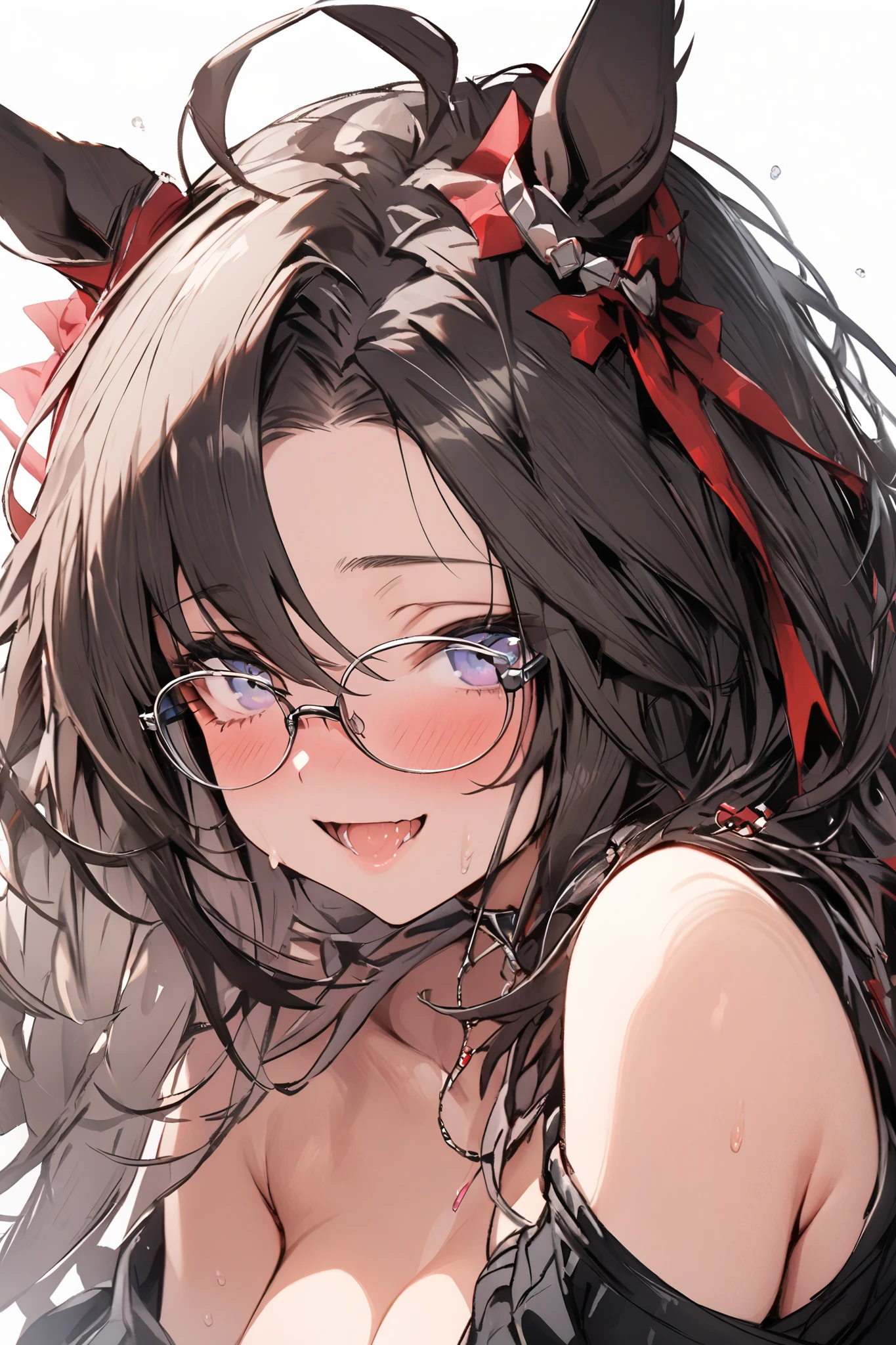 NSFW,masterpiece, top quality, high definition , very detailed,Dream Journey,Dream Journey\(Horse Girl\),Glasses