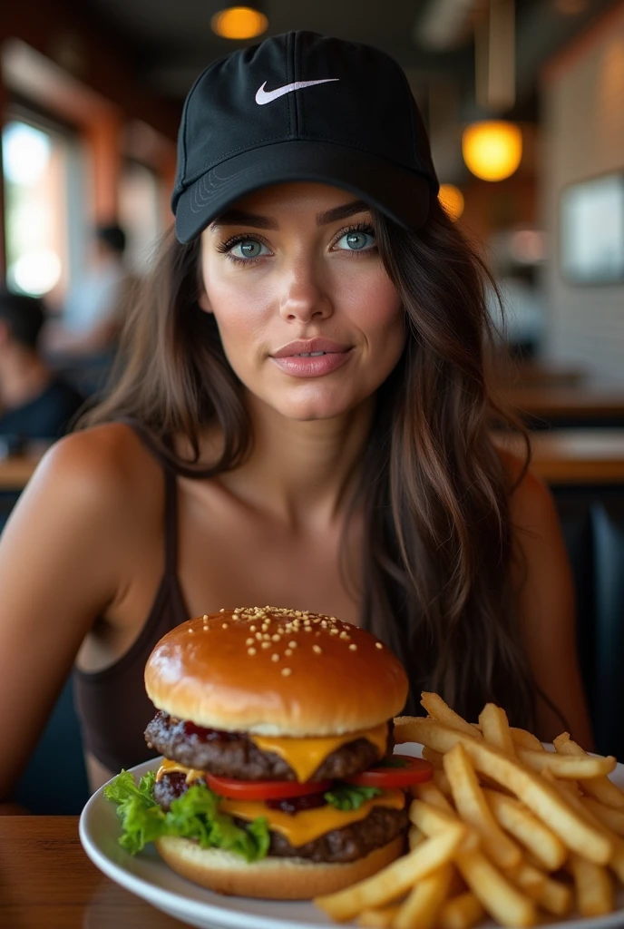 high angle shot, flash photograph of a cute woman, grabbing burger, at mc donalds <lora:ahxl_v1:0.8>. loose shirt.
strong rim lighting, shiny skin. slim silhouette. sharp image. high contrast,
<lora:RealDownblouseXL2:0.6> downblouse, nipslip, brown nipples, <lora:EnvyZoomSliderXL01:-0.5>, RAW Photograph, subject,dslr, soft lighting, high quality, film grain, Fujifilm XT3
detailed skin with visible pores, insane details, masterpiece, 8k, 35mm photograph, dslr, kodachrome