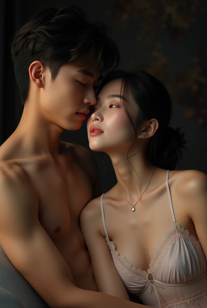 Korean girl and Russian boy sex