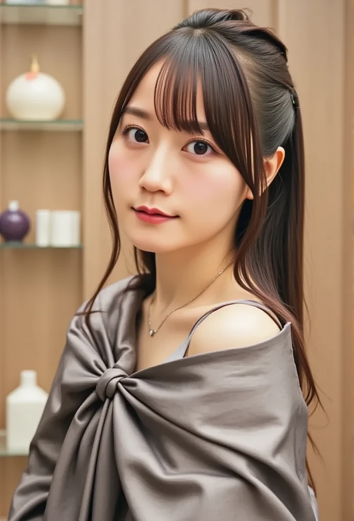 best quality, photorealistic, 8k, high res, 1girl, woman, (professional lighting), (portrait:0.6), (purple kimono dress:1.72), gorgeous, black hair, (short hair:1.2), (1girl eyes looking at viewer:1.4), ((looking at viewer:1.6)), (looking at the camera), photorealistic, (bokeh), (portait:0.6), (dynamic pose:1.2), sfw, (smile:1.6), <lora:av-rena:0.71>