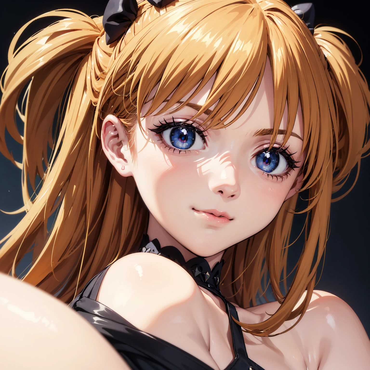 ( top quality,masterpiece:1.2),(Anime Style, comical noir style :1.1), one girl , Cute Style ,Adorable, very detailed eyes, face with extra detail, very fine hair,8k,resolution, Gothic Dresses , gothic punk 