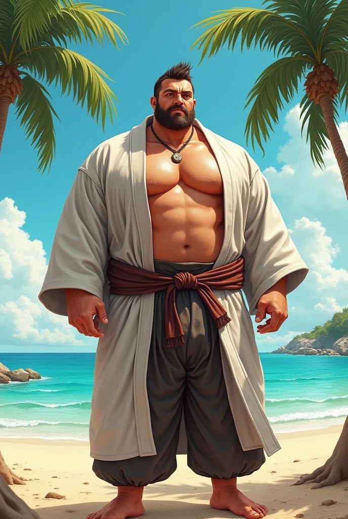 Detailed portrait of illustration,fat,luffy,colored, angry, full body,detailing,4k resolution,