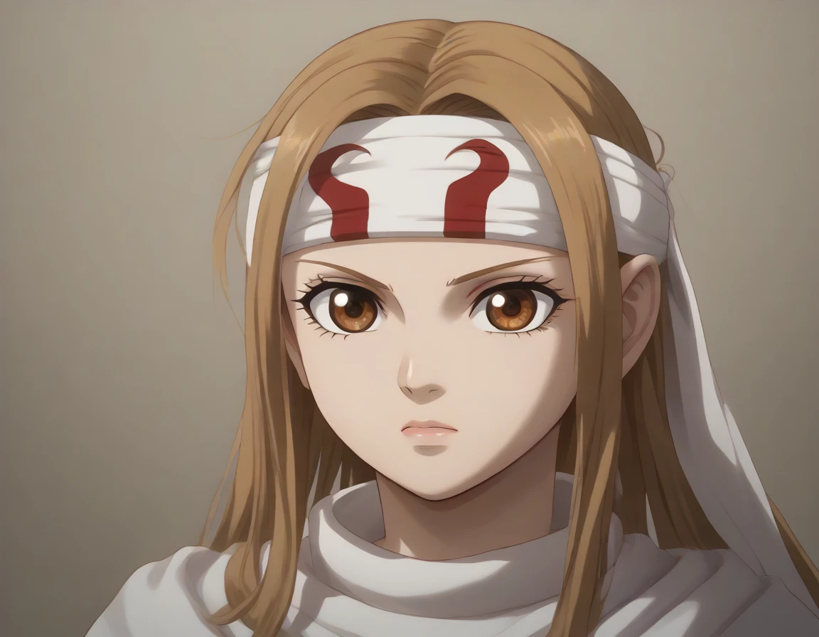 full body masterpiece, super detail, high details, high quality, best quality, highres, 1080P, 8k, 16k  brown eyes very accurate clothing sharp gaze score_9, score_8_up, score_7_up, ((cowl)) ((headband on forehead)) detailed clothing beautiful girl kyoukai  asuna yuuki