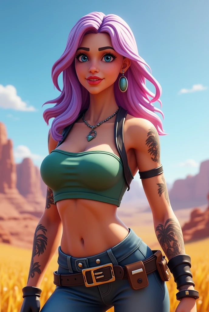 1 girl, 18 years old, green hair, red dead redemption outfit, wild west, navel piercing