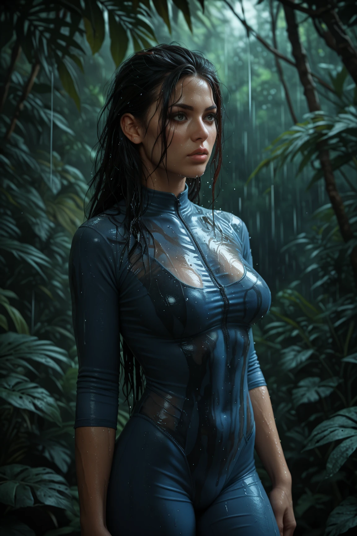 masterpiece, realistic, realism, photorealism, high contrast, in full light, photorealistic digital art trending on Artstation 8k HD high definition detailed realistic, 1girl, (solo:1.5), (full figure:1.1), young beautiful woman, , very small perky breasts, ((blue eyes)), blonde knee long hair, tight white dress, white knee high socks, (no head gear:1.5), ((princess zelda)), parted lips, art by artgerm and ruan jia and greg rutkowski surreal painting, detailed, skin texture, hyper-detailed, realistic skin texture, side view, garden, lying in a hot spring, forest, clear water, head down, flustered, drenched