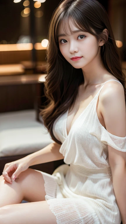 Dark brown hair、Light brown eyes、Japanese actress face、 Lady、I&#39;Iは彼とIが好きです&#39;I&#39;Iは40歳くらいです.、(Intricate details:1.2)、(Which one is on top??:1.4)、 (Ultra-high resolution:1.2)、Ultra-high resolution、(Finely tuned)、(Detailed facial features)、Hmph、8k resolution、D cup size breasts、Long Hair、Large windows、Extravagant space、relax、、,Full body photo、Head to toe shot、Beautiful legs、Camisole dress、Beautiful legs、A refreshing room full of sunlight、she, household items,   (plant:0.8), Fashion Hub, Extreme Detail, Very detailed, Realistic, hourglass shaped body, Obscene pose,、、I cry a lot、tears、person on the left、White wall、White floor、diagonally from below、Please lift your chin、Put your butt against the wall、relaxした表情、Pose of Weakness、(auraroid photo:1.2)、from outside the window、Transparent painting masterpiece、8k、32k、highest quality、(Details of both eyes)、1 girl、elegant、(Soft dress :1.4)、sunset、(Cleavage:1.2)、sit、(Low Angle、Looking up angle:1.2)、Hilarious