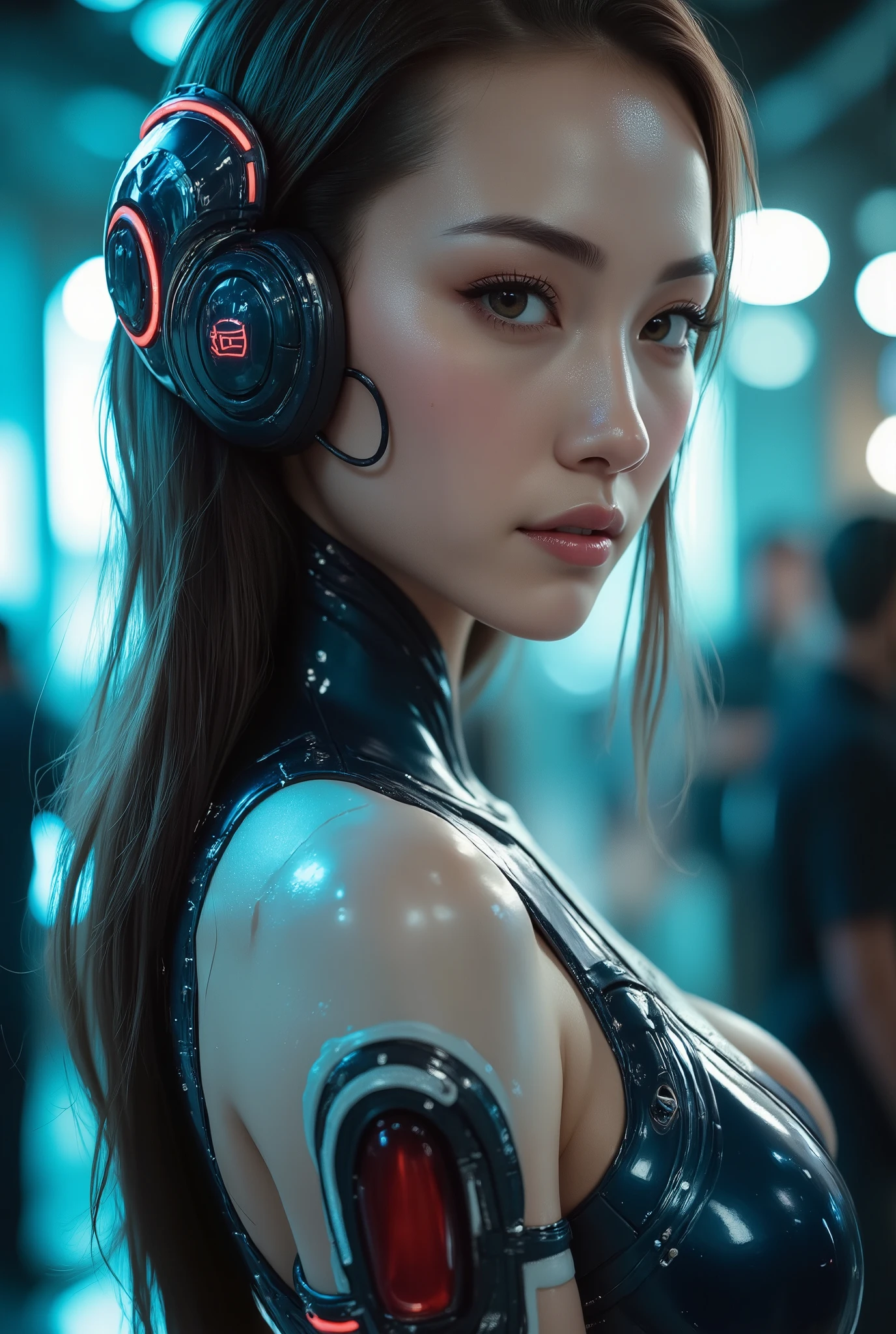 ((Best Quality)), ((Masterpiece)), (High Definition:1.3), 3D, Beautiful (Cyberpunk:1.3) Female hacker with thick voluminous hair Computer terminals, computer servers, LCD screens, fiber optic cables, corporate logos, HDR (high dynamic range), ray tracing, NVIDIA RTX, super resolution, Unreal 5, Subsurface Scattering, PBR Texturing, Post-Processing, Anisotropic Filtering, Depth of Field, Maximum Clarity and Sharpness, Multilayer Textures, Albedo and Specular Maps, Surface Shading, Accurate Simulation of Light-Material Interactions, Perfect Proportions, Octane Rendering, Two-Tone Lighting, Low ISO, white balance, rule of thirds, wide aperture, 8K raw, efficient subpixel, subpixel convolution, luminescent particles, whole body