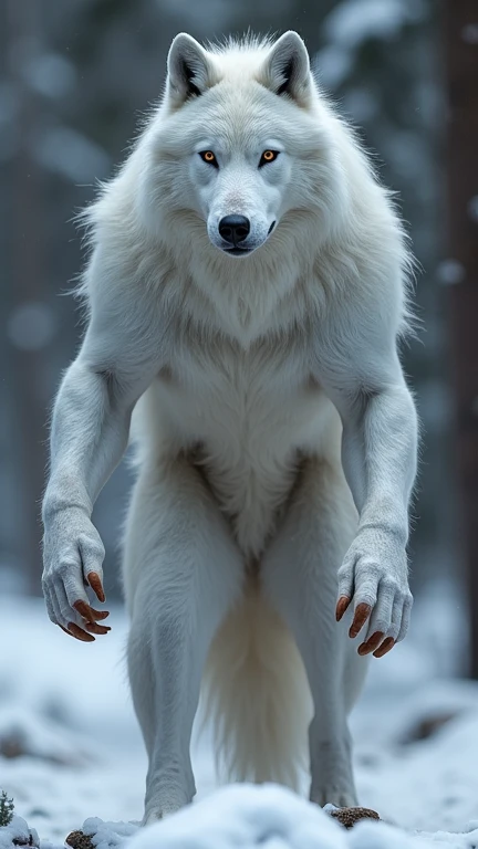 Pure white werewolf who loves, white, grey, purple and black but atletic build strong and atletic 
very good looking realistik fullbody more furry like furry more atletic and sporty posing more furry anthropomorph like more detailed  very detailed muscle