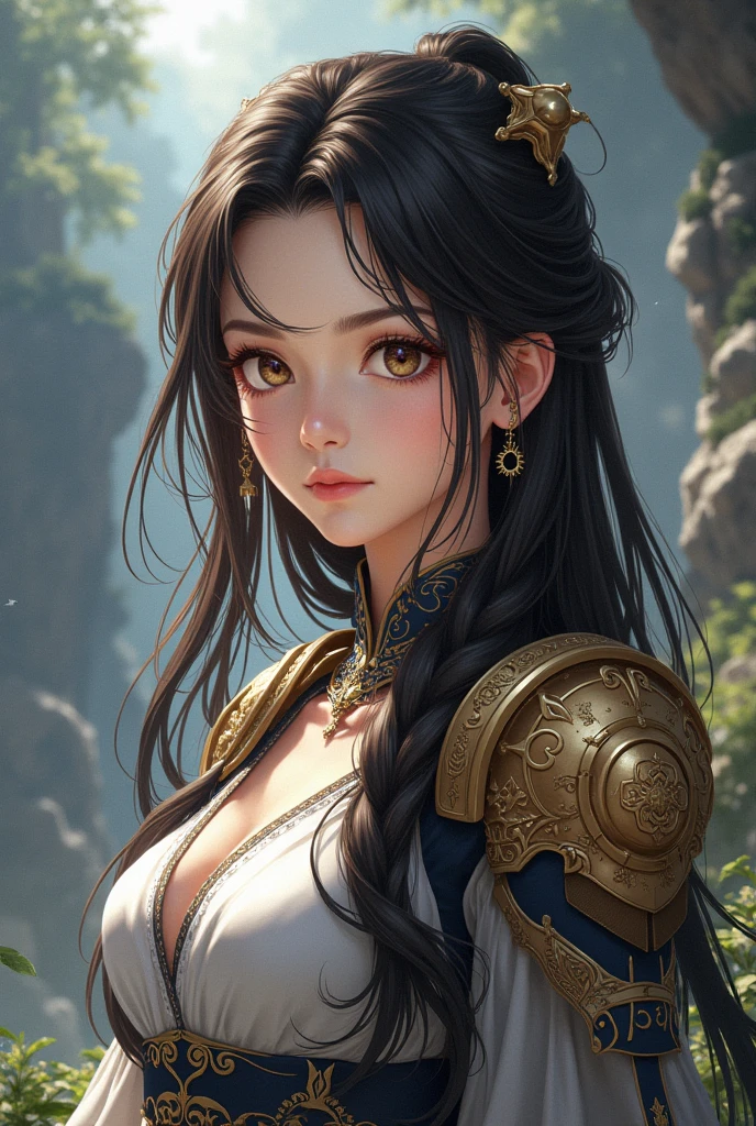 8k portrait of beautiful cyborg with brown hair, intricate, elegant, highly detailed, majestic, digital photography, art by artgerm and ruan jia and greg rutkowski surreal painting gold butterfly filigree, broken glass, (masterpiece, sidelighting, finely detailed beautiful eyes: 1.2), hdr,