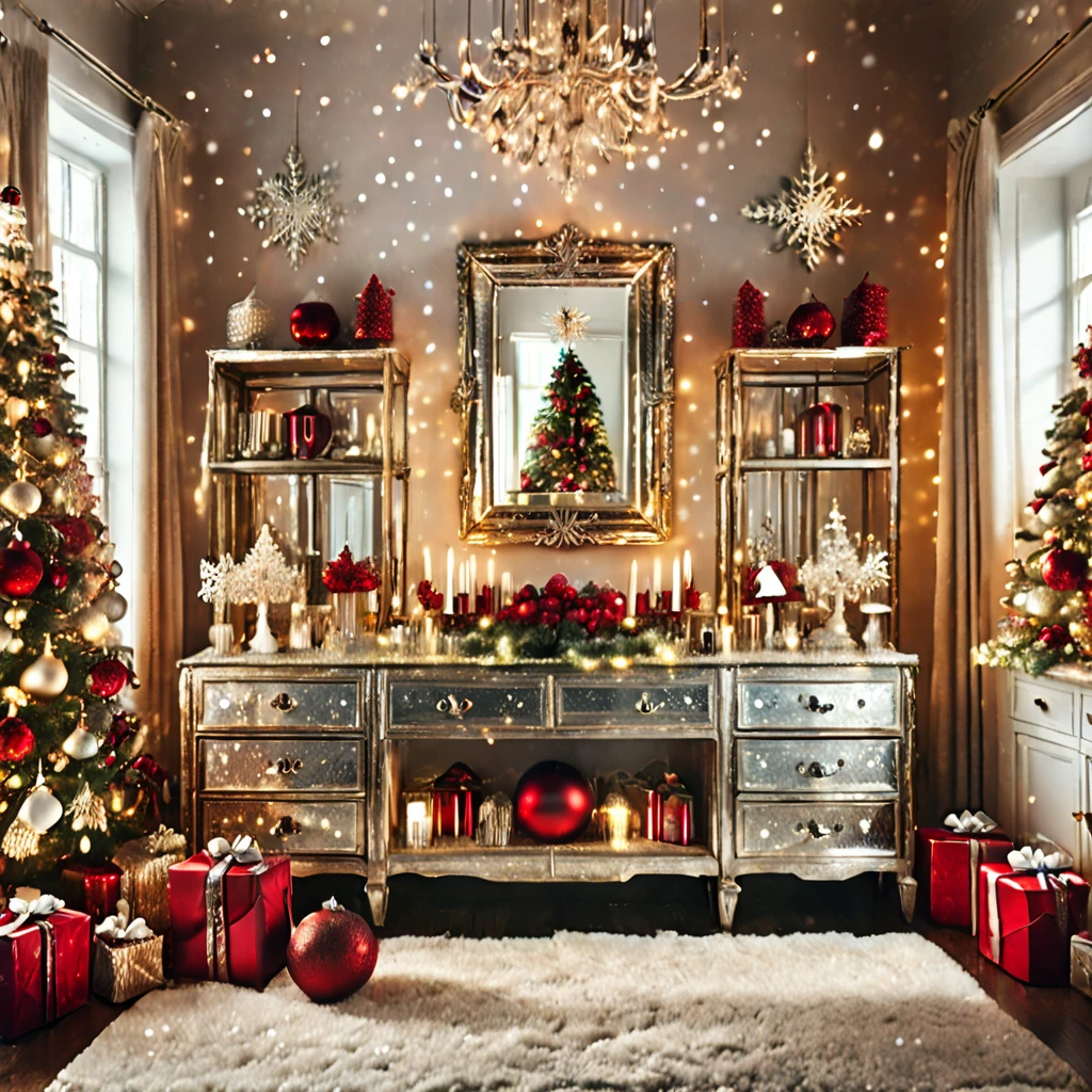 Arrange the most glittering Christmas decorations.