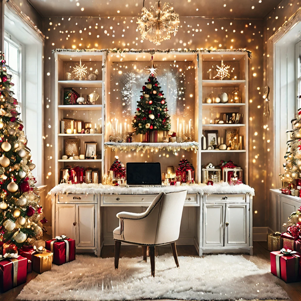 Arrange the most glittering Christmas decorations.