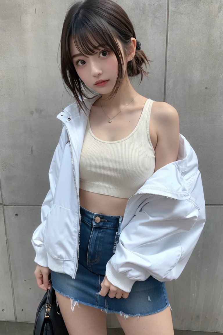 ((masterpiece, best quality)),((highres:1.2)),1 Girl, solo, Cowboy Shot, Blurred Background, ((flat chest:1.2)), Thighs, ((topless:1.2)), pussy, (naked), (((Fantastic Pose:1.2))), ((pixie cut:1.2))