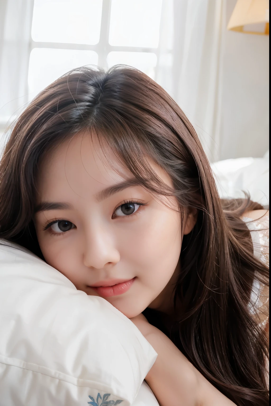 1 Girl, Beautiful, Baby Face, 20 Years Old, White Skin, the most beautiful korean girl, naked , Skinny,attractive , seductive, , , super huge breasts, Grey Hair, , , ((adorable:1.1)), ((masterpiece:1.1)), Sleepy Cute Face, dark brown hair,dark brown straight long hair style, grey eyes, attractive, seductive, dynamic angle, soft laughter, (underboob pajamas),  (8k, RAW photo, best quality, masterpiece: 1.2), (realistic, realistic: 1.37),  ,(((masterpiece))),(best quality),solo, extremely detailed, detailed face,(full body:1.2), wearing sexy dress, SkinPerfection_NegV15