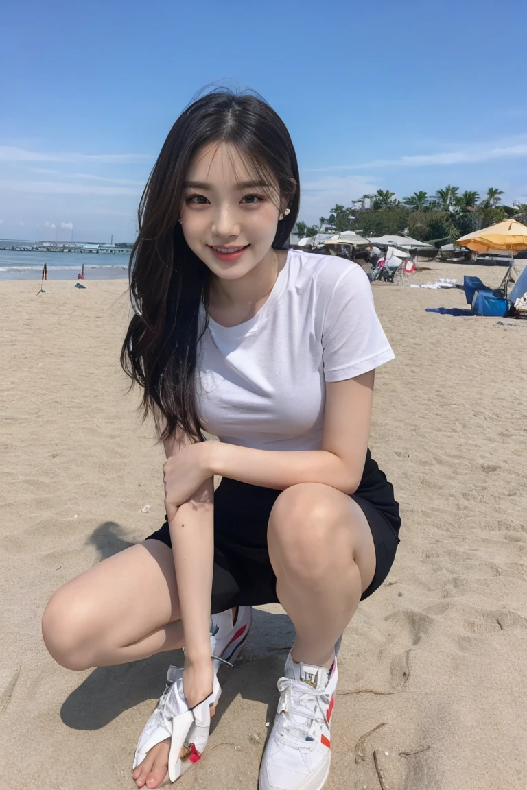 Adult content works、Korean woman in her late 20s、Big 、Thighs are beautiful、I can see the pussy、Small waist、Looking straight ahead、sitting with legs slightly apart、Long Hair、Black Hair、Beautiful skin、Beautiful eyes、high resolution、Top view