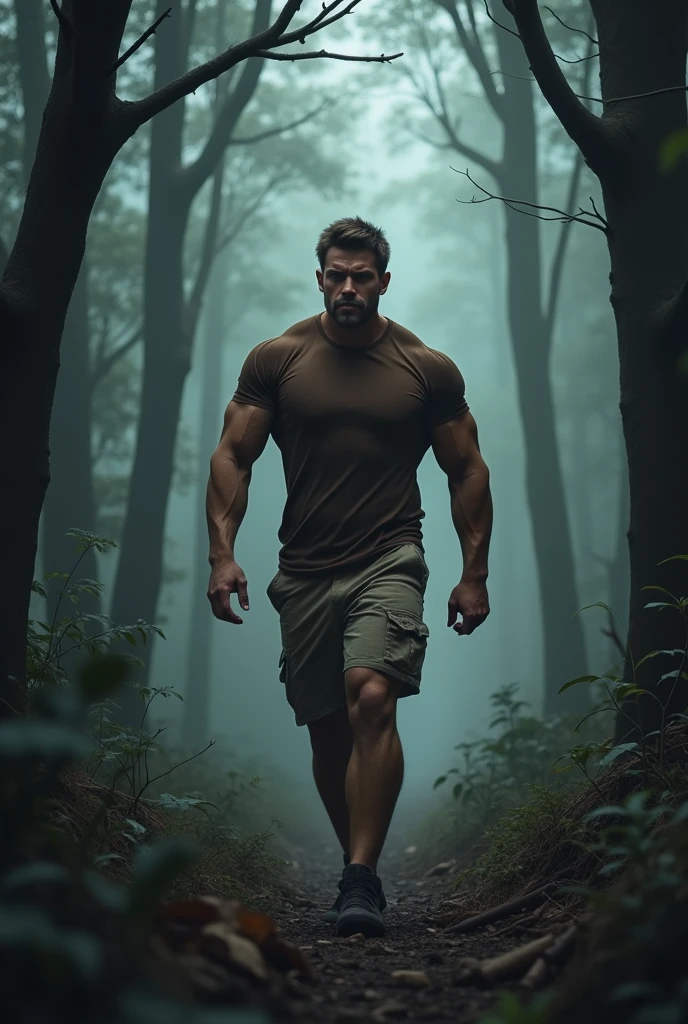 Qualidade de imagem ultra-alta, Realista, Strong masculine characteristics, um homem inspirado em Henry Cavill como Wolverine, Homem musculoso, detailed venous muscles,

A shirtless man standing na floresta with a backpack, ao ar livre, very corpos peludos, no meio de uma bela foto, peito peludo e corpo peludo, corpos peludos, na floresta, na floresta