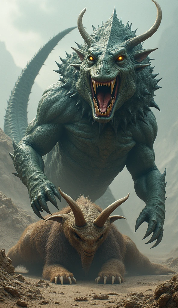 ((((A very obese emerald-colored dragon, dragon facing backwards, Emerald scales, feral, on all fours, tail up)))), Wild ferocious dragon, Spiky scales all over the body, A glittering silver mane, Very short legs, Screaming facial expression, Roaring dragon face, Backward body, Reptile Eyes, Longitudinal pupils, A body covered with a lot of fat, Abnormally obese head, A lot of fat on the neck, A belly so obese it covers the ground, Fat gap, Abdomen swollen enough to touch the ground, A huge, mountain-like swollen abdomen, Abnormally fat arms, Overweight and flabby legs, A body that seems to be crushed by a huge abdomen, A body that fills the screen, Rubble background, All fours pose, Wet scales all over the body, Soaking wet, ((((feral, rear view, duo, doggystyle, double penetration, from behind, standing, side view, hyper penis, perching position, anal urine))))