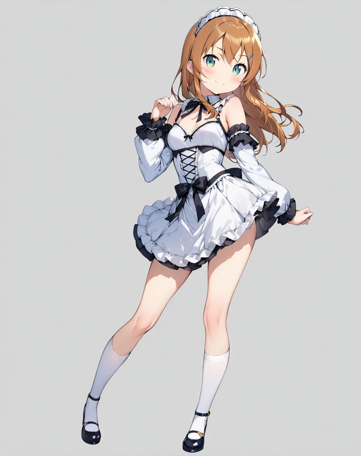 konomi baba, ,(Highest quality, 8k, masterpiece, Super detailed:1.2), Single Blade, Left side knitting, Do not tie up the right side of your hair:1.3, Hair that falls over the shoulders, Braided Hair, From before, One girl,alone,Glowing Skin,Shadow, Outdoor,Are standing,cute, A relaxed smile, Pink rabbit ears, blush, Open your mouth, Embarrassed face, Detachable white collar, Pink bow tie, clavicle:1.2, Exposing shoulders:1.8, Cleavage Bust 77cm, Height: 153cm, Pink strapless leotard:1.9, Shiny leotard:1.7, leotard bites into her buttocks:1.9, Pink Playboy Bunny, White wrist cuffs, High leg:1.9, Thong:3.5, White rabbit tail, She wears black pantyhose under her leotard:1.9, Pink pin heels, View your viewers, Luxury, camel toe:1.1