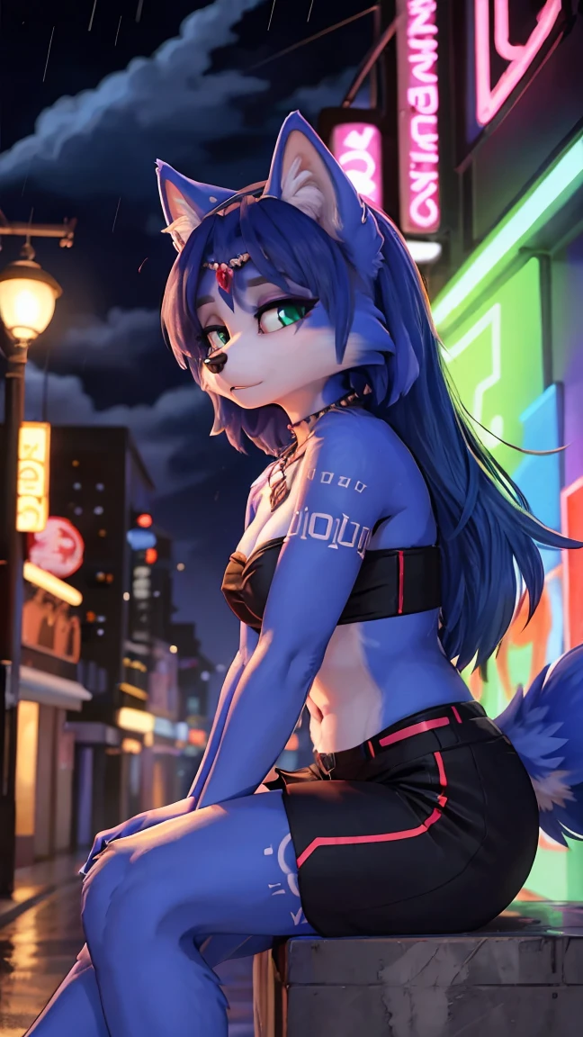 Draft Sketch (nsfw)))), uploaded the e621, beautiful and detailed,woman (((female))) ((anthro)) fox, Ross Tran, by ruan jia, by zaush, by foxovh, lighting cinematic, seductor, fox, thighighs, (huge chest) foxovh 1girls ai_generated bare_shoulders big_breasts, (blush, twintails, long hair, hair between eyes, ((streetwear clothes)), city, outdoors, night, movie poster, extremely detailed 8K, smooth, high resolution, ultra quality, cinematic lighting, ambient occlusion, hd, 2k, 4k, 8k, 16k, extremely detailed anime, n, wide shot, atmospheric lighting, very sexy, lift skirt, random low back angle, uncensored, nsfw, sin censura), she has a atractive body, super sexy thick, beautiful face, beautifull long blue hair , super hot, a , she is atractive with a naughty face, she is cute and sexy as the same time, and she is staring at the viwer with desire..., green eyes, krystal