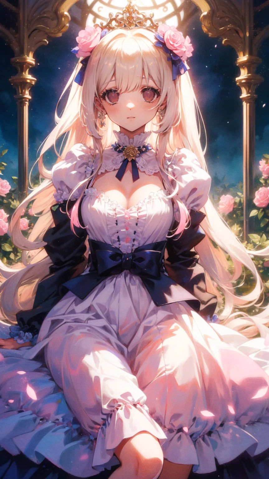 anime. 1 Girl. Cute girl. Princess. Disabled person. Blonde. Long hair. Wavy hair. Blue eyes. Beautiful eyes. Beautiful eyes. Expressive eyes. Ideal face. beautiful nose. 16 years. Medium breasts. Beautiful breasts. Urinary incontinence. Wants to pee. I need to pee. A strong, desperate urge to pee. Hands on crotch. He squeezes his crotch tightly. Rubs the crotch. She peed herself. Urine
flows down your thighs. Ideal anatomical body. Beautiful long legs. Diadem. Neat earrings. Pearl necklace. Luxurious white dress. Victorian style dress. White gloves. Heeled shoes. Wheelchair. Sits in a wheelchair. Full height.
The Royal Castle. Royal Garden. Beautiful character design. Shiny skin. Full body. NSFW. Official art. Extremely detailed CG Unity 8k wallpaper. Ideal lighting. Ultra high resolution 4K. Super detailed 8K resolution. A high resolution. Masterpiece. Best quality.