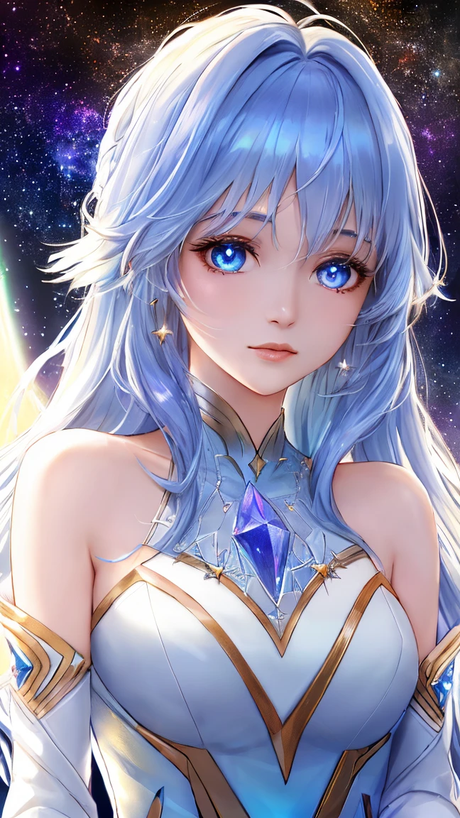 (Best quality,Ultra-detailed,Realistic:1.37), Extraterrestrial life forms, Glowing ethereal eyes, Intricate alien characteristics, busty,[(((Glassy transparent skin alien)))+purpleish color], Vibrant colors, celestial background, Cosmic atmosphere, mystical aura, otherworldly presence, Starry sky, Radiant celestial bodies, Interstellar beauty, Mesmerizing light patterns, Surrealist composition, Otherworldly brilliance, starry,stars, cloud,colorful