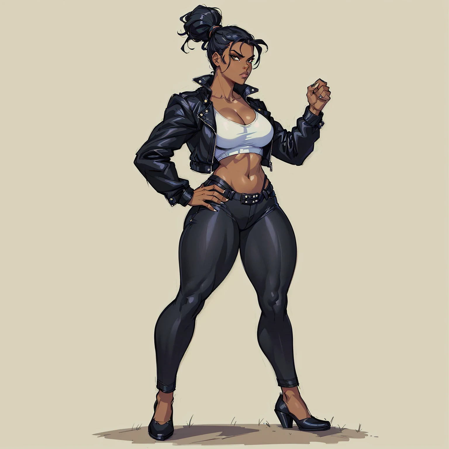 1 girl muscular dark skin muscular muscular muscular black hair huge breasts muscular muscular long hair long hair long hair long hair long hair long hair long hair long hair huge breasts long hair long hair long hair long hair muscular muscular long long long long long long long long long tight shirt tight pants ((((long legs)))) ((full body)) ((tank top bike shorts)) (((ponytail haircut)))