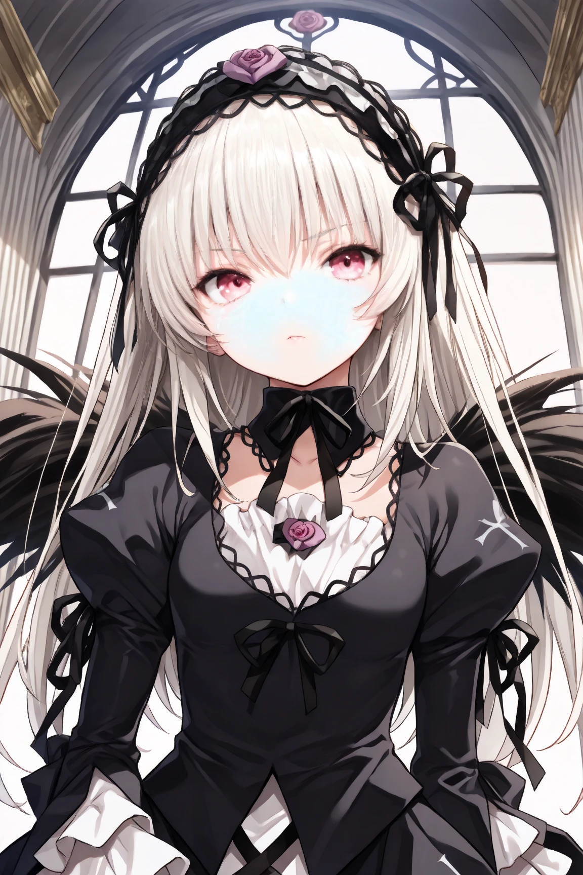 ((((masterpiece)))), ((((Best Quality)))), whole body,High resolution,4K,8k,, Rozen Maiden,suigintou,,action、