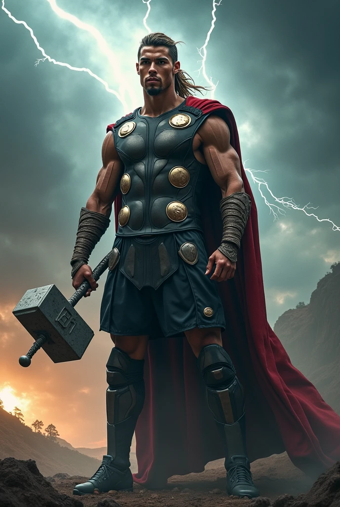 He would have an athletic and muscular build, reflecting the strength and agility of both characters. His height would be tall, easily surpassing most humans and other super-powered beings.