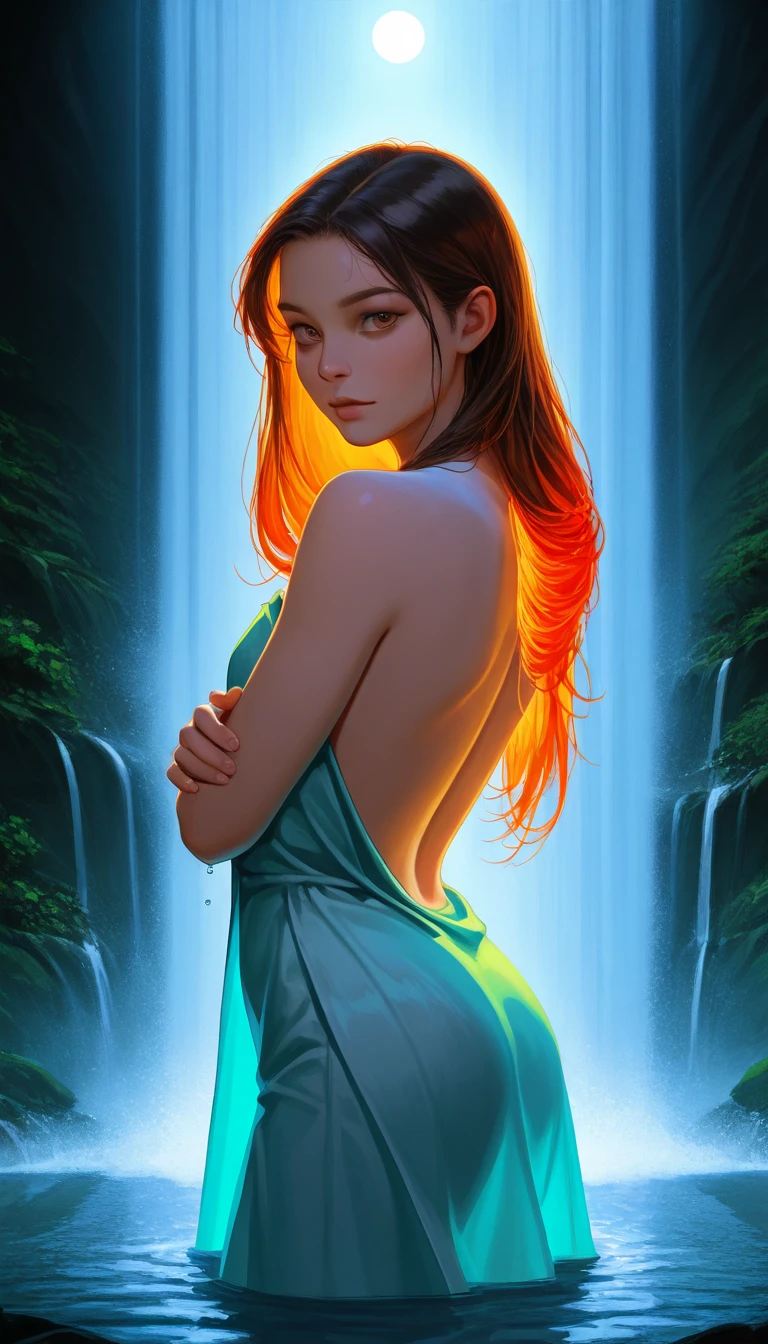 (8k, RAW photo: 1.2), best quality, very high resolution, dramatic angles, (detailed color splashes fluttering), (illustration),(((1 girl))),(long hair),(rain:0.9), (hair decoration: 1.4), (ponytail hair),(((nude))), (((super plump breasts))), (((hairy pissy))), (focus), color ink wash painting , ( color splash), colorful splash, (((colorful))), (sketch: 0.8), Masterpiece, top quality, beautifully painted, very detailed, (noise removal: 0.6), [ ink splash] , (( ink refraction)), (beautiful detailed sky), moon, very, detailed, (masterpiece, best quality, unity 8k CG wallpaper very detailed, masterpiece, best quality, very detailed), (chinese fantasy forest),