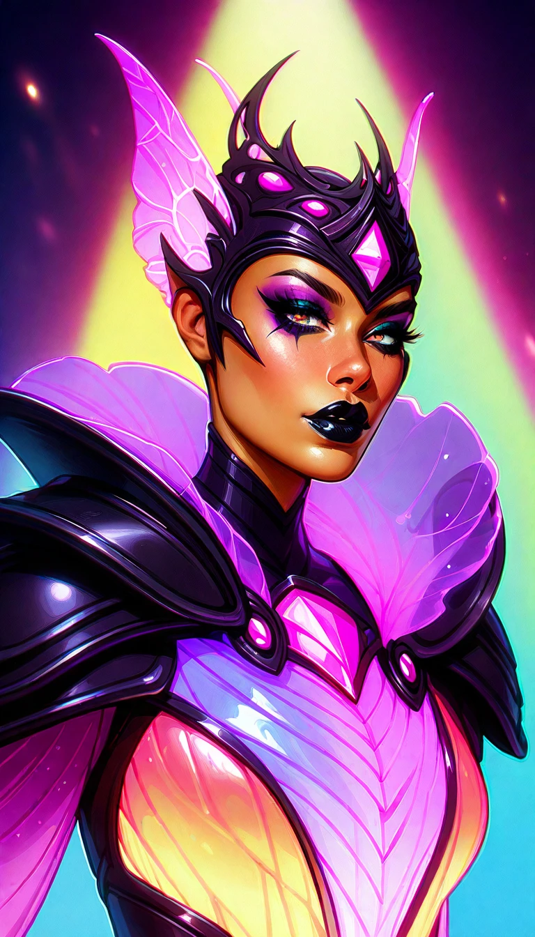 ((stsapph2024)) a beautiful((jenna_ortega_v3 )) (tiefling colored skin, horns, pointy ears  )) with ((red skin)), curly red hair, (((wearing a violet suit))), floating in space, 5 detailed fingers, high quality, masterpiece, photorealistic, raw photo, depth of field, full body
