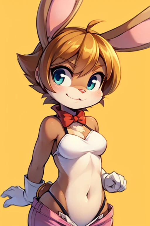 boy, mouse, furry, bodyfur, bra, no panties under pantyhose, gloves, boots, chibi