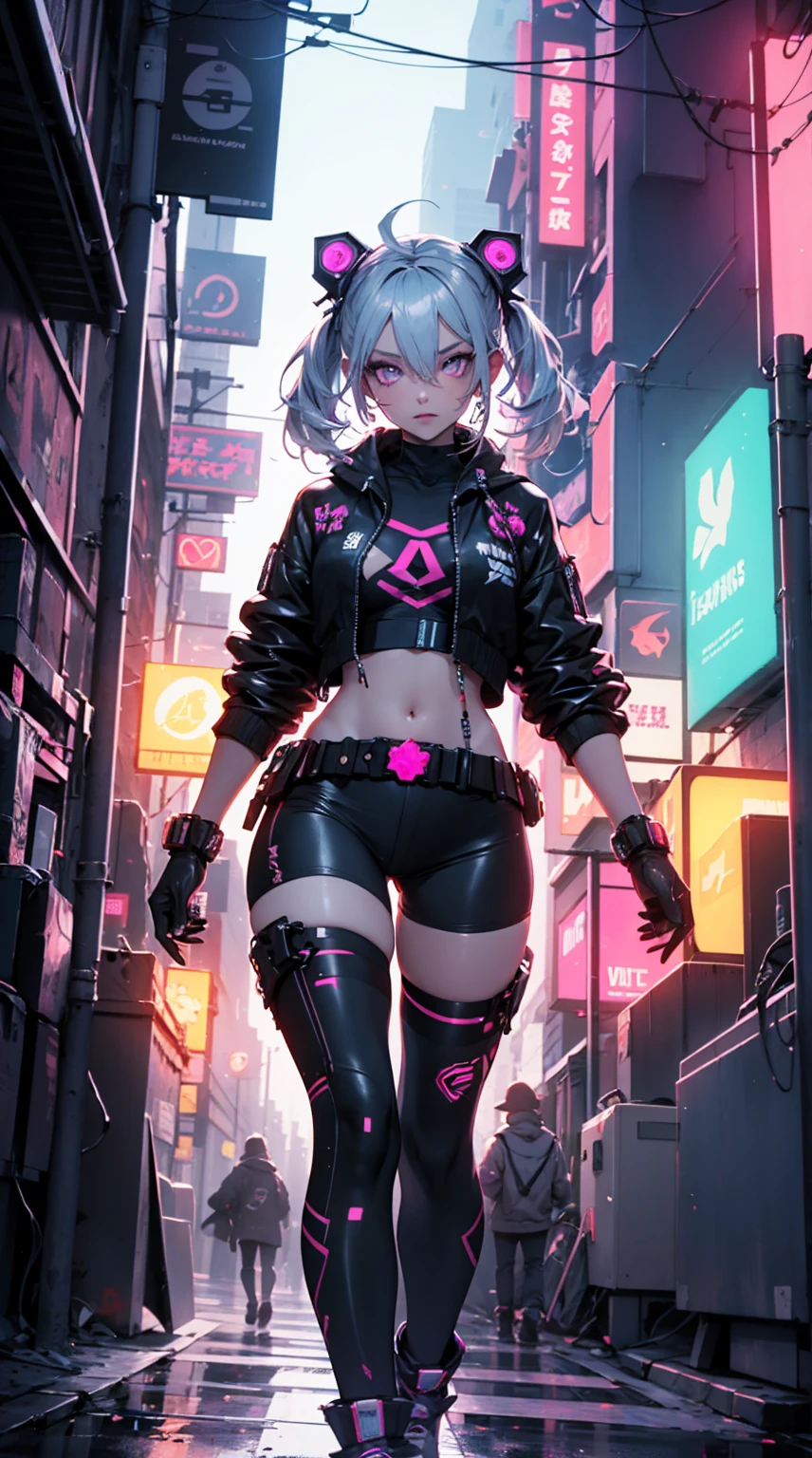 ,cyber punk,cyber cityscape,