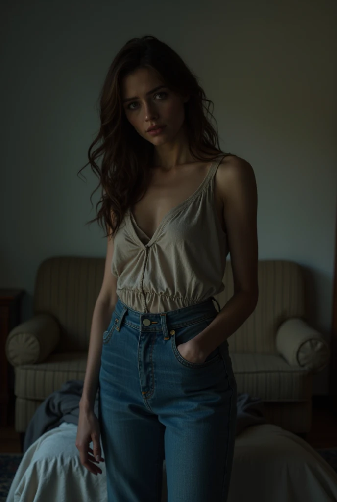 1girl, belt, blurry background, clothes writing, collarbone, freckles, green eyes, indoors, lips, long hair, looking at viewer, nose, parted lips, portrait, realistic, red hair, shirt, solo, standing, upper body, woman  <lora:lostark_alancea:0.2>, <lora:Detail Slider V2 By Stable :0.4> <lora:NOISEOFFSET_V2_BY_STABLE_YOGI:0.5>