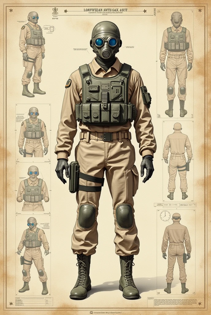 Generate plans for the development of a molle plate carrier vest with its measurements