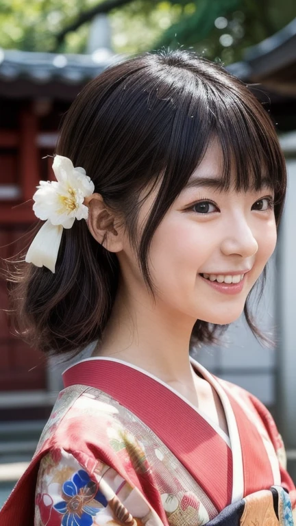 nsfw,Japan Person, 2girl with fun , japan famous idol, very young face, masterpiece, high quality, head tilt, taisho period, hakama,narrow shoulder width,looking at viewer, small face,leaning forward,laughter