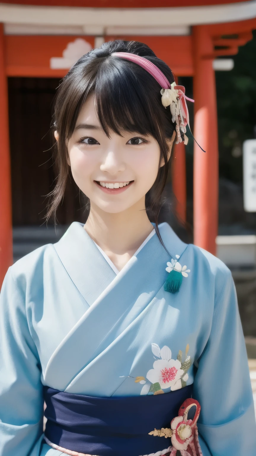 nsfw,Japan Person, 2girl with fun , japan famous idol, very young face, masterpiece, high quality, head tilt, taisho period, hakama,narrow shoulder width,looking at viewer, small face,leaning forward,laughter