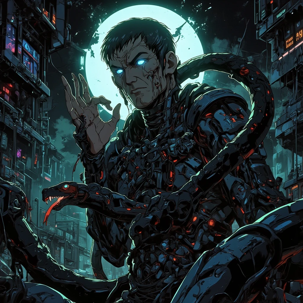 &quot;James Jean Simple&quot; Psychedelic Art，Chasing in space , devilish ;James Jean Simple&quot; Psychedelic Art，Mask ，Chasing in space , anime, anime, anime art, anime, anime comics, anime, anime art, anime, anime, anime, anime, anime, best anime 4k konachan wallpaper, Digital Cyberpunk - Anime Art, digital cyberpunk anime art, cyberpunk anime, anime cyberpunk art, cyberpunk anime art, anime cyberpunk, digital cyberpunk anime!!, metal gear solid anime cyberpunk, male police , leather there is a man that is sitting on a table with a laptop, ghost in the shell art style, ghost in the shell style, cyberpunk anime art, ghost in the shell color scheme, ghost in the shell, ghost-in-the-shell, metal gear solid anime cyberpunk, digital cyberpunk anime art, in the anime ghost in the shell, gits anime there is a man that is sitting on a table with a laptop, ghost in the shell art style, ghost in the shell style, cyberpunk anime art, ghost in the shell color scheme, ghost in the shell, ghost-in-the-shell, metal gear solid anime cyberpunk, digital cyberpunk anime art, in the anime ghost in the shell, gits anime gloves, solo, , blood red , black gloves, very short hair, elbow gloves, bangs,, , short hair, , looking at viewer with devilish stare ,blue eyes , The image depicts a futuristic, ethereal figure with a dark ominous atmosphere , a cute woman dark angel in veils , dark surface and adorned with ornate, dark nightmares . A glowing halo crowns over head. The strong hand is raised, forming an "OK" gesture, which is often interpreted as a sign of approval or completeness. The overall aesthetic is surreal and otherworldly, blending fantasy with high-tech motifs. ■ there is a black snake with red teeth and a red tongue, snake , snake , snake fangs, by Andrei Kolkoutine, big snakes heads with open mouth, snake head, serpent, snake art, portrait of a sacred serpent, snake, snake body, screaming. not realistic, maxim sukharev, by Ramón Silva, venom fangs