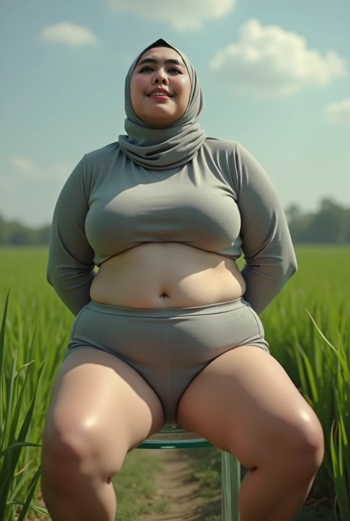 ((PLUMP BODY:1.79)), ((WEARING CROPPED CROPPED JERSEY JERSEY)), ((HIJAB GIRL STYLISH)) & ((WEARING PENCIL SKIRT)), masutepiece, High quality, UHD 32K, Realistic face, Realistic skin feeling , A Japanese Lady, 5 matured lady, , Very cute (((FLAT CHEST:1.11))), (Night time at forest), ((look In front at the camera and SADNESS)), (((CUTE GIRL))),