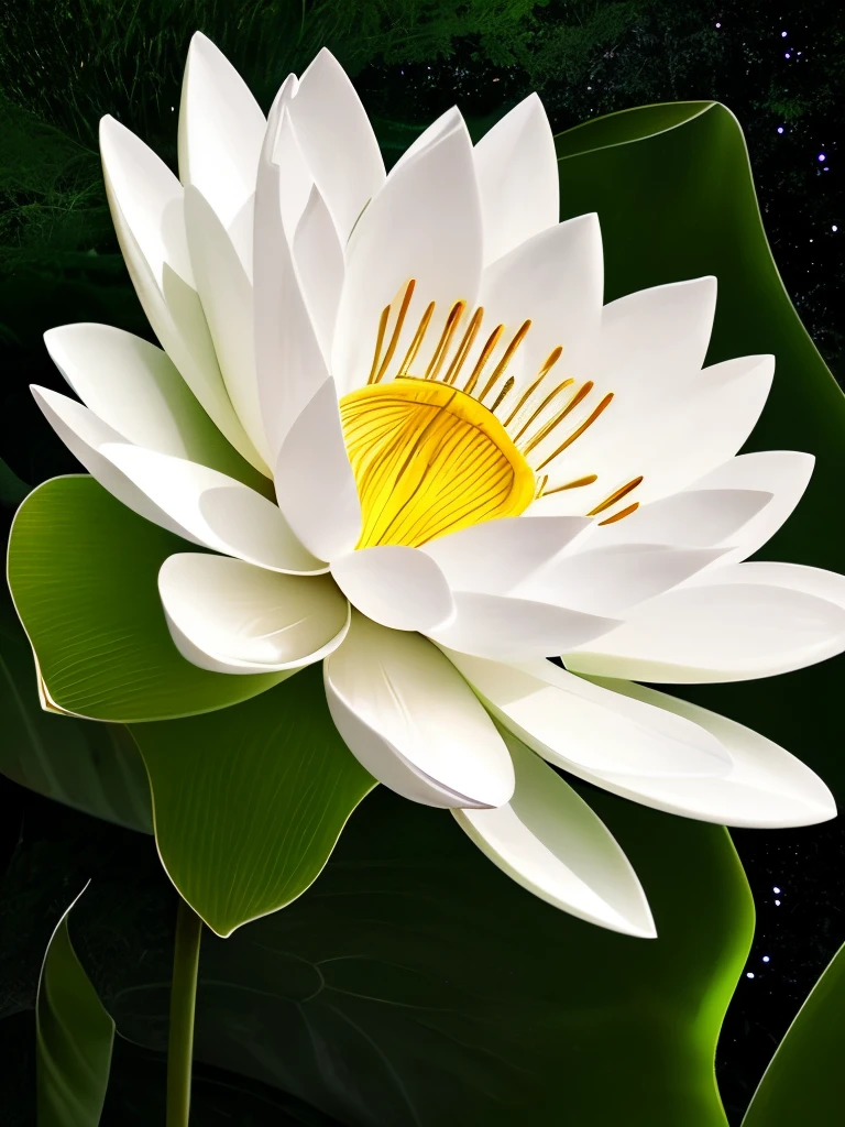 there are many white flowers that are glowing in the dark, an airbrush painting by Li Song, tumblr, psychedelic art, beautiful flowers and crystals, glowing flowers, beautiful!!! digital art, magical flowers, luminous flowers, surreal waiizi flowers, with lotus flowers, magical colorful flowers, beautiful depiction, ethereal!!! ultra realistic, glowing delicate flower, lotus flowers