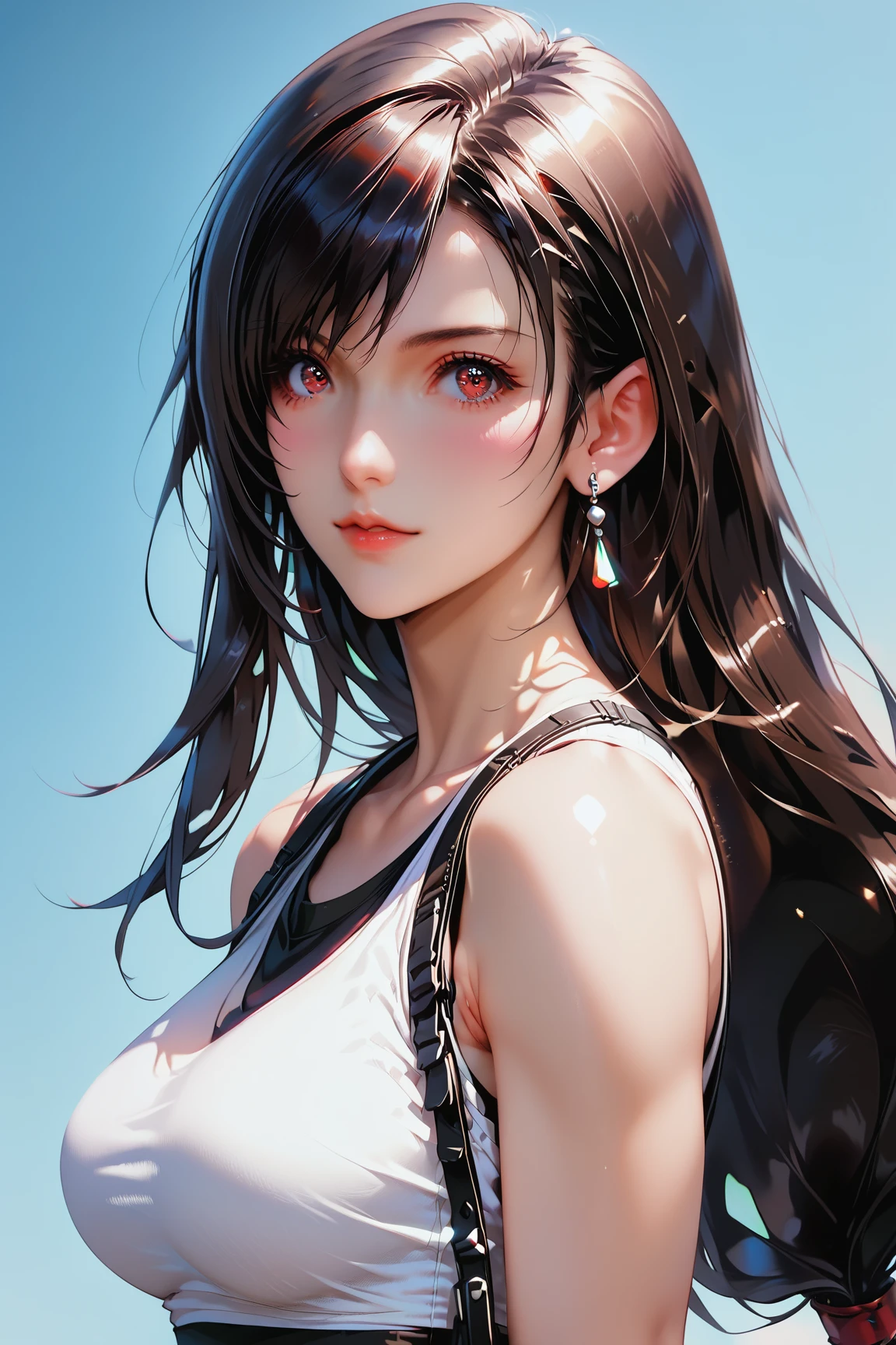 score_9, score_8_up, score_7_up,source_anime, high res image,masterpiece,best quality,girl,clear skin,tifa_lockhart_final_fantasy_vii character,sexy