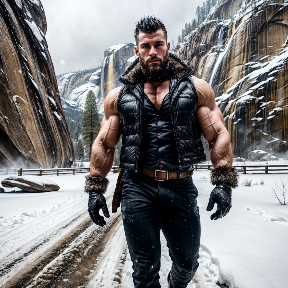 A werewolf works as a lumberjack